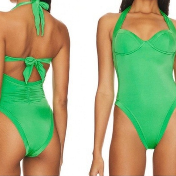 Free People/Anthropologie/Revolve Brand: WE ARE HAH Swimsuit Halter Padded - Picture 1 of 11